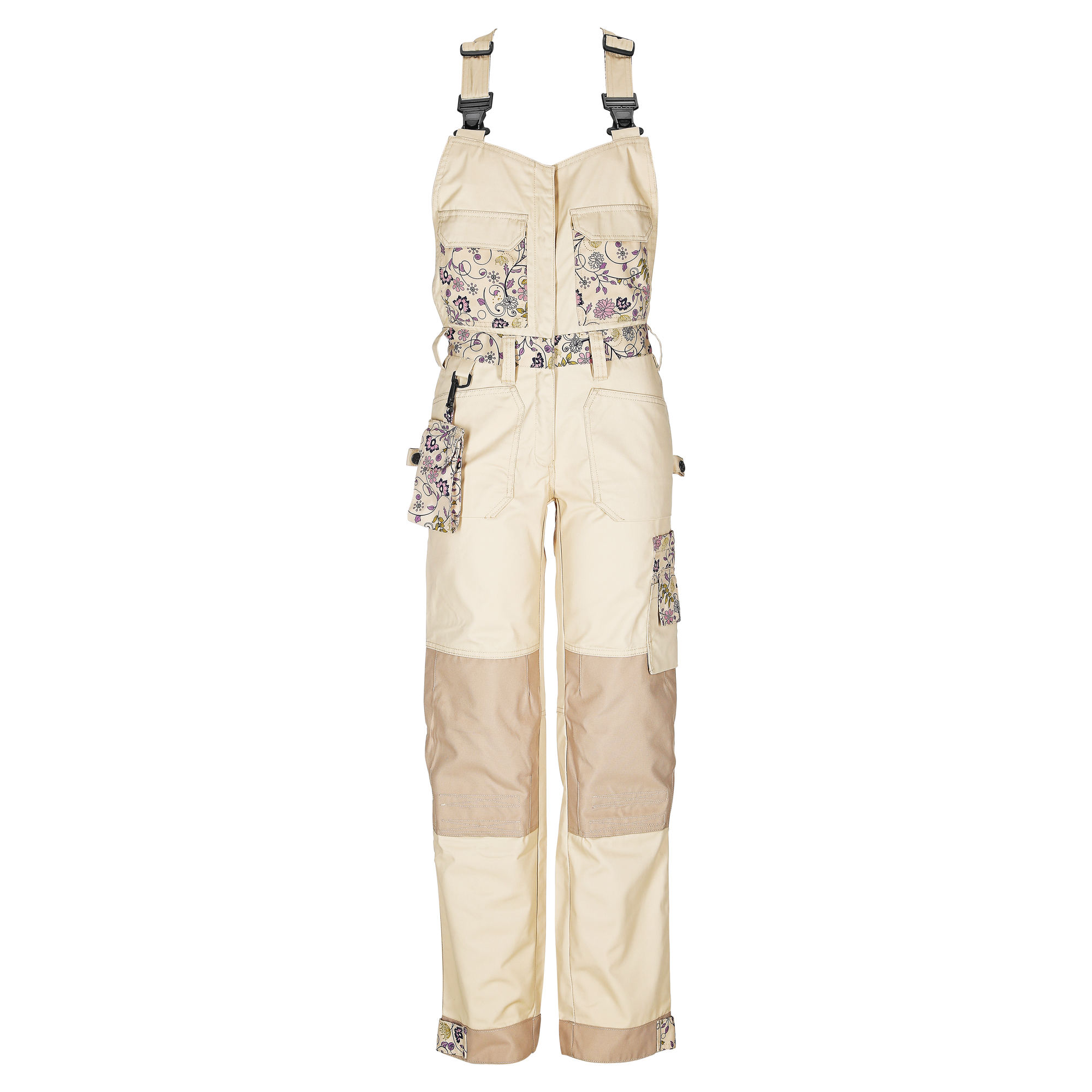 damen gartenlatzhose polyester baumwolle beige gr 36 1420061 1